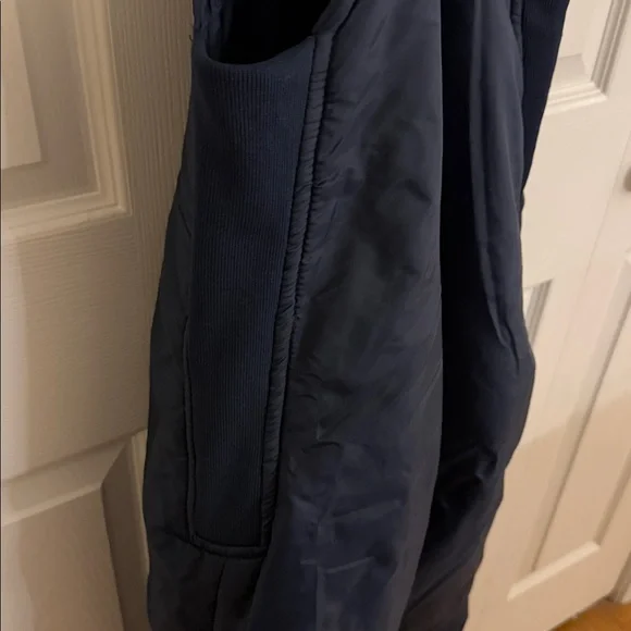 '80s Vintage Ski Lion Ski Snow Snowboarding Bib Overalls Navy Size M - Picture 5 of 7